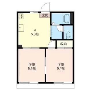 2Kの間取り画像