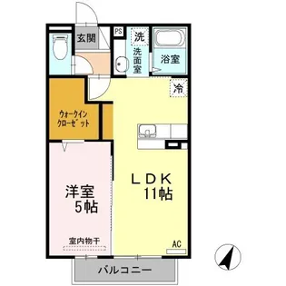 クランスマイル【2階】の間取り