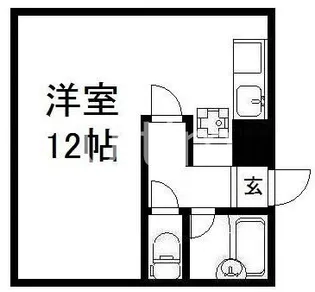 メルディアキューブ観月橋【4階】の間取り