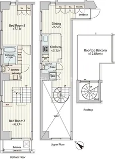 カスタリア八丁堀の間取り