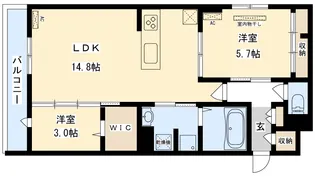 Clashist新森【2階】の間取り