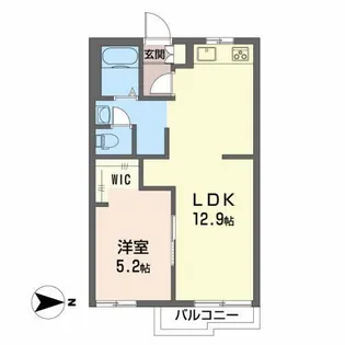 C,EST LA VIE B【2階】の間取り