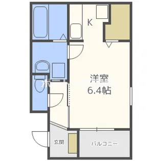 1Rの間取り画像