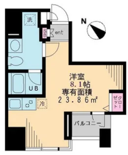 1Rの間取り画像