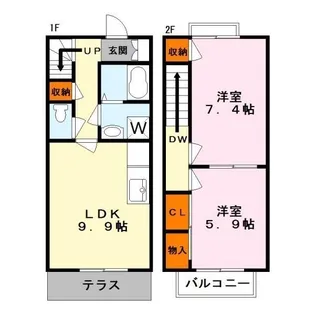 ミラージュ【2階】の間取り