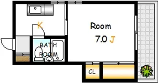 広島県広島市中区東白島町【マンション】の間取り