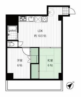 ワコー大塚マンションA棟【6階】の間取り