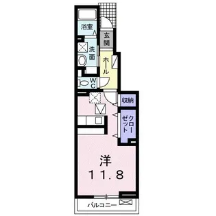 ソレイュ・メゾンI【1階】の間取り