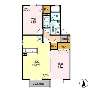 サンモール【2階】の間取り