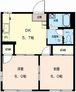 埼玉県川越市大字豊田本【アパート】の間取り
