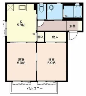 EDEL HEIM I A【2階】の間取り