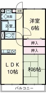 レイクグリーンAKEBONO【1階】の間取り