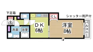 メリアハイツ【2階】の間取り
