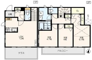 東京都練馬区三原台1【一戸建】の間取り