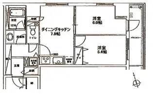 東京都中央区入船3【マンション】の間取り