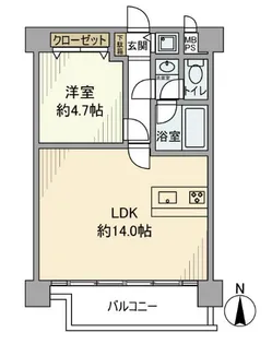 東京都墨田区両国4【マンション】の間取り