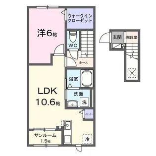 セレーノ岡谷【2階】の間取り