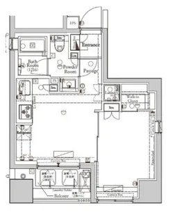 東京都千代田区神田富山町【マンション】の間取り