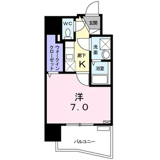 メルヴェーユ・押上【6階】の間取り