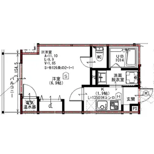 大阪府大阪市此花区西九条3【アパート】の間取り