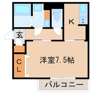 1Kの間取り画像