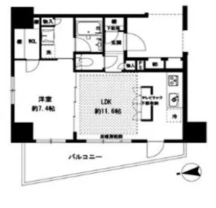 ラグゼナ八王子横山町【13階】の間取り