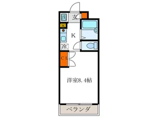 グレ-スコ-ト白川【3階】の間取り