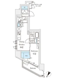 東京都豊島区駒込1【マンション】の間取り