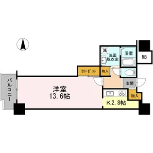 品川シーサイドビュータワー I【14階】の間取り