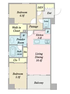 LATTICE東松戸【2階】の間取り