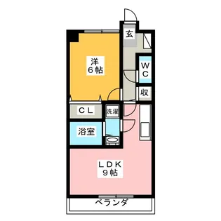 クリスタルタウン貴船【3階】の間取り
