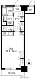 エクセル天神橋【2階】の間取り