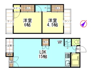東京都目黒区中目黒4【一戸建】の間取り