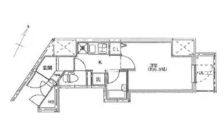 東京都大田区西蒲田7【マンション】の間取り