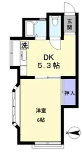 コーポさかい【3階】の間取り