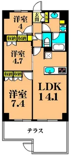 フレンシア洗足池の間取り