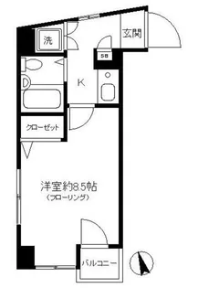 メゾンドール北千住【5階】の間取り