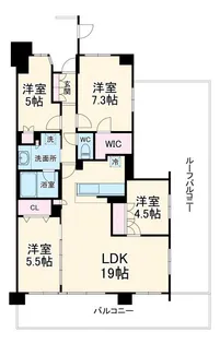 ザ・パークハウス南行徳レジデンス【6階】の間取り