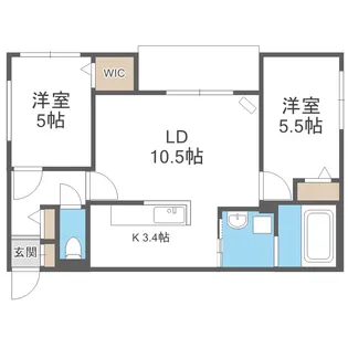 北海道札幌市中央区北五条西20【マンション】の間取り