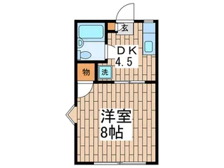 レジデンス 西馬込【1階】の間取り