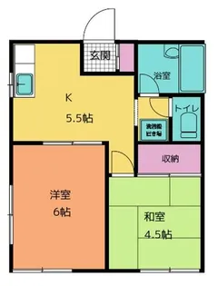 ハイツ柿島【1階】の間取り