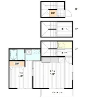 フルール II【3階】の間取り