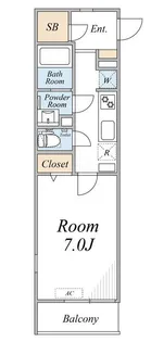 千葉県千葉市中央区登戸5【マンション】の間取り