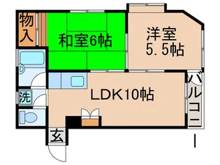ハイネスマリモ【2階】の間取り