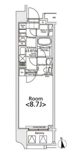 東京都新宿区若松町【マンション】の間取り