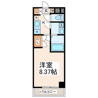 メイン石井【4階】の間取り