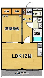 ルミナス小野川【4階】の間取り