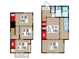 東京都東村山市秋津町3【一戸建】の間取り