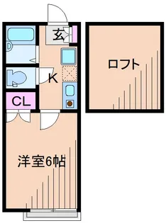 神奈川県横浜市港北区篠原北2【アパート】の間取り