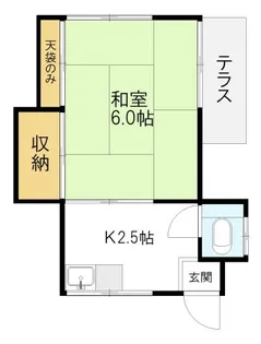 石井荘【1階】の間取り